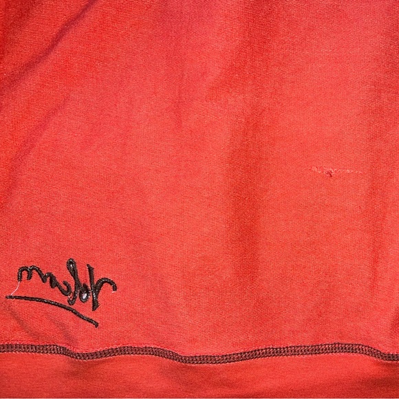 Volcom Zip French Terry Hoodie - Orange/Coral/White/Purple-Y2K/Skate Juniors XL - Picture 9 of 16